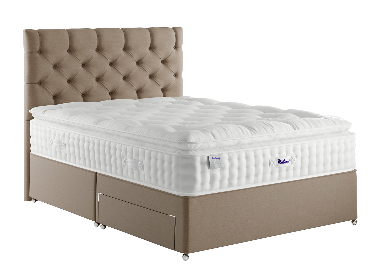 Relyon Luxury Silk Pillow Top 2850 Pocket Sprung Luxurious Hand Made Medium To Soft Feel Mattress