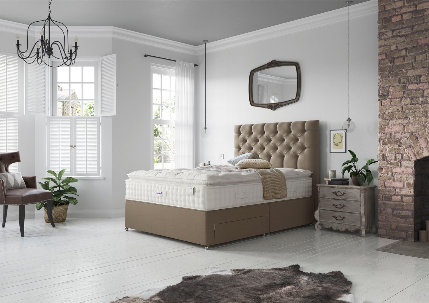 Relyon Luxury Silk Pillow Top 2850 Pocket Sprung Luxurious Hand Made Medium To Soft Feel Mattress