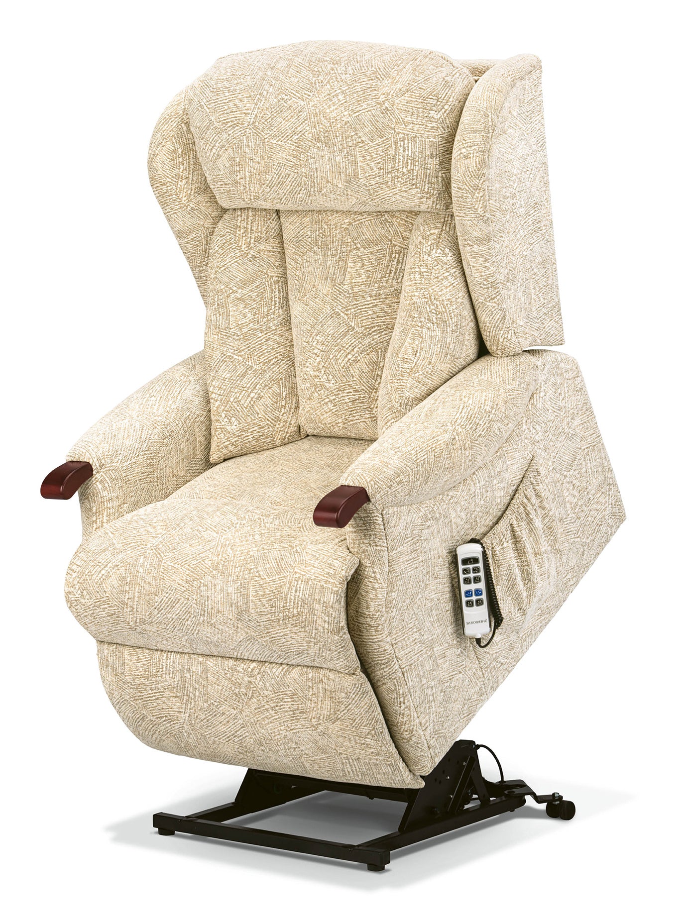 Sherborne Cartmel Knuckle Cloud Comfort Triple Motor Fabric Riser Recliner Armchair With Lumbar & Headrest Adjustment Option VAT FREE