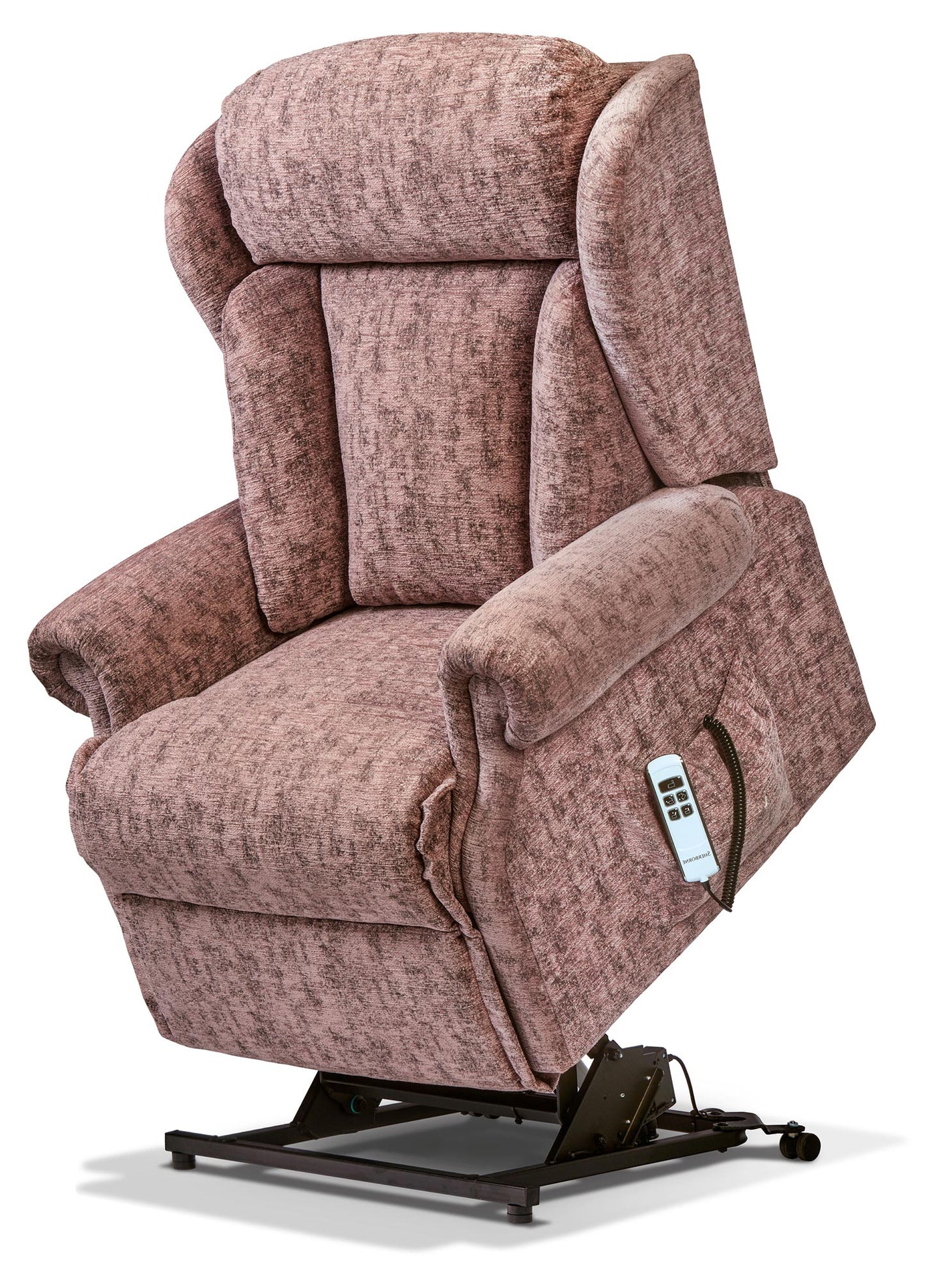 Sherborne Cartmel Single Motor Fabric Riser Recliner Armchair With Lumbar & Headrest Adjustment Option VAT FREE