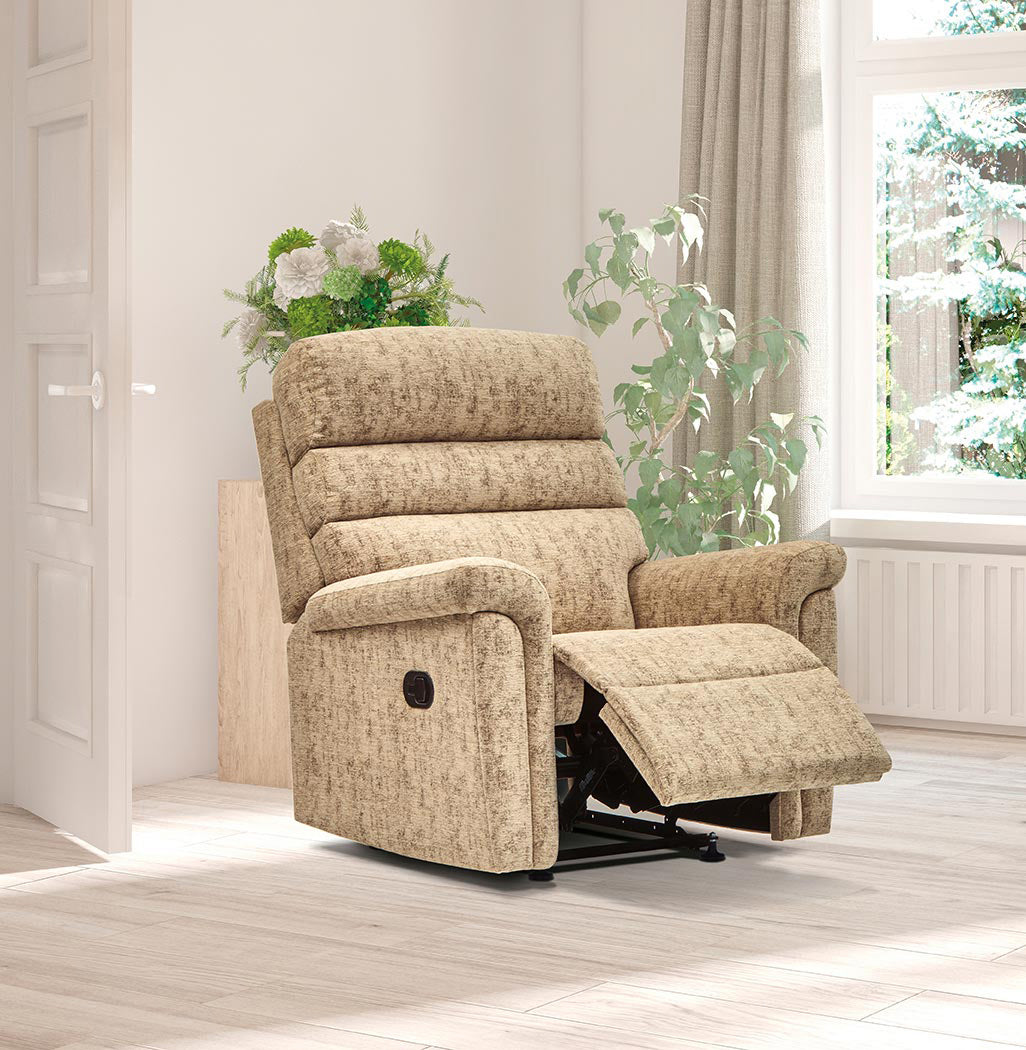 Sherborne Comfi-Sit Cloud Comfort Triple Motor Fabric Riser Recliner Armchair With Lumbar Or Headrest Adjustment Option VAT FREE