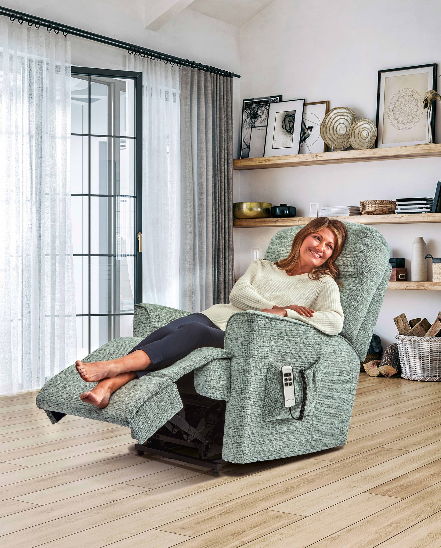 Sherborne Harrow Fabric Manual Recliner Armchair