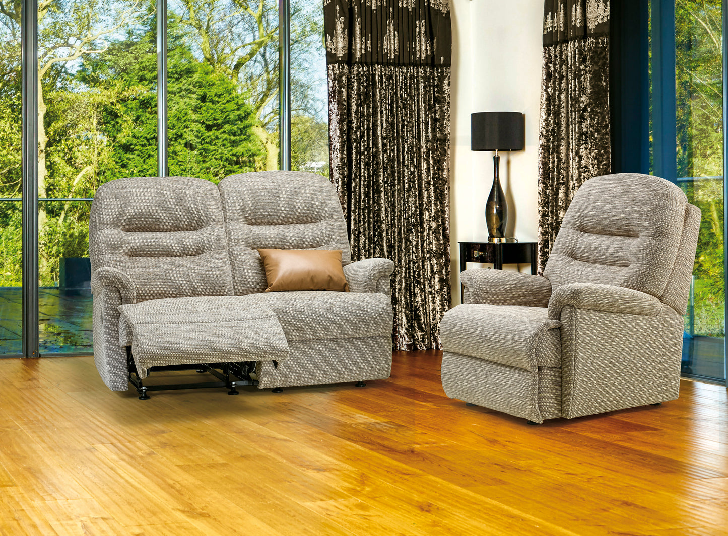 Sherborne Keswick Two Seater Fixed Fabric Sofa