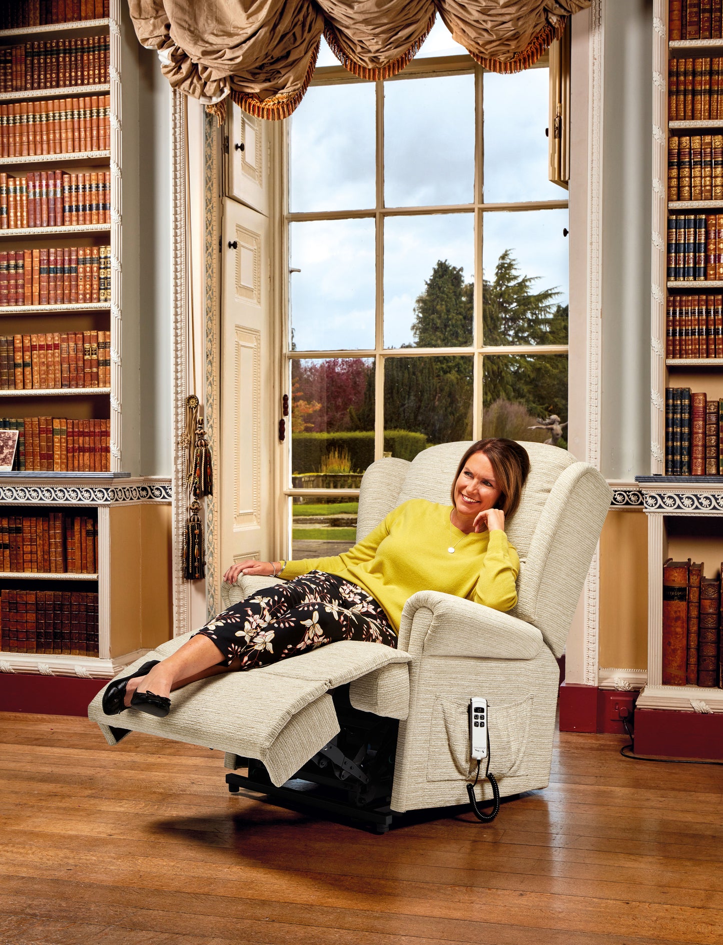 Sherborne Malvern Manual Recliner Fabric Armchair