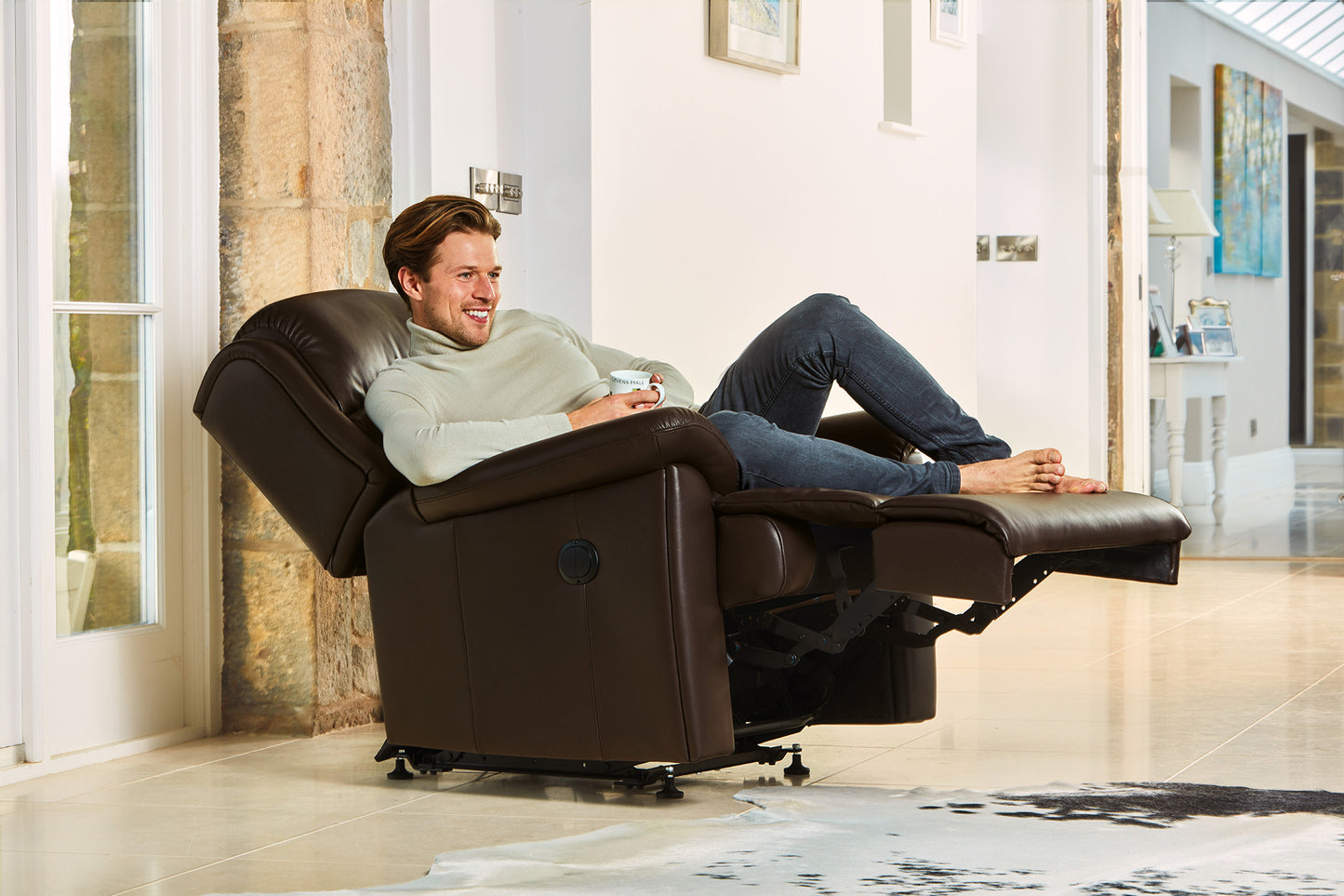 Sherborne Olivia Manual Recliner Leather Armchair