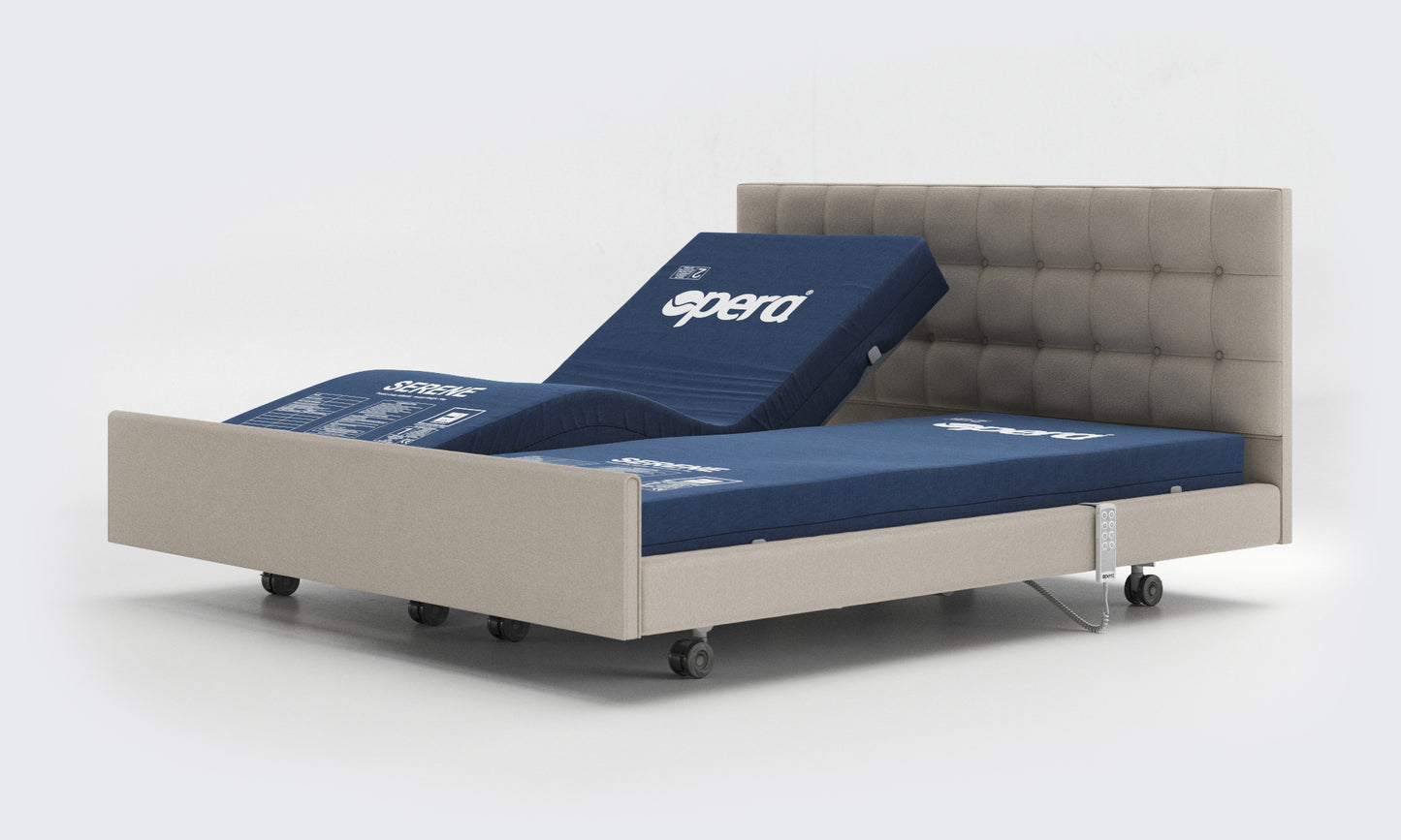 Signature Comfort Profiling High Low Home Care Adjustable Bed With A Serene Foam Soft to Medium Feel Mattress VAT FREE