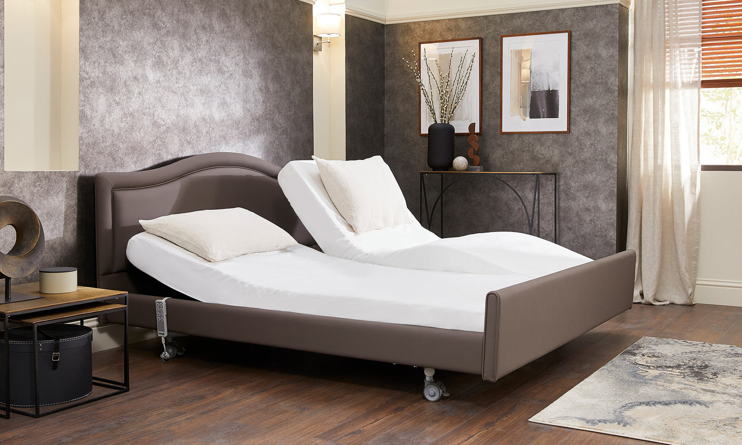 Signature Comfort Profiling High Low Home Care Adjustable Bed With A Natural 2500 Pocket Sprung Medium Feel Mattress VAT FREE