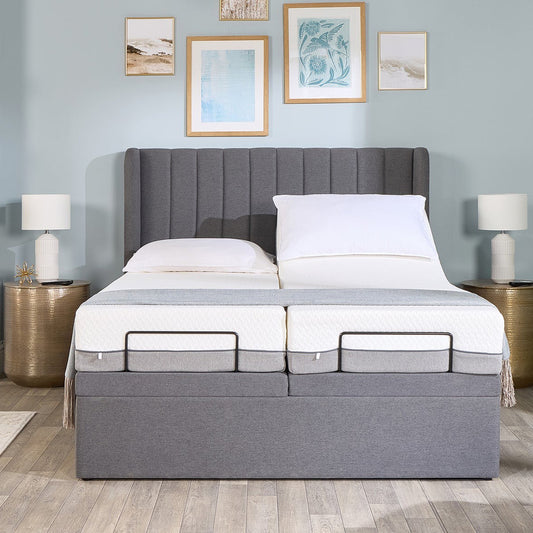 Topaz Motion Divan Adjustable Bed With A Mallow Pocket Sprung Medium Firm Feel Mattress VAT FREE