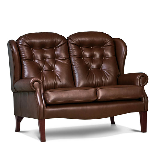 Sherborne Lynton Leather Fireside Two Seater Sofa