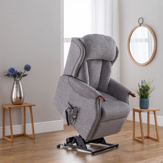 Celebrity Canterbury Cloud Zero Triple Motor Rise And Recliner Fabric Armchair With Mammoth Foam & Lumbar & Headrest Adjustment Option VAT FREE