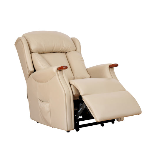 Celebrity Canterbury Electric Powered Recliner Leather Armchair With Lumbar & Headrest Adjustment Option