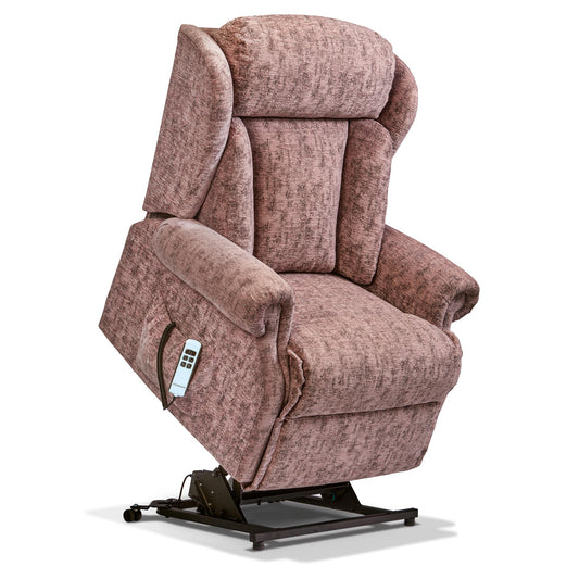 Sherborne Cartmel Dual Motor Fabric Riser Recliner Armchair With Lumbar & Headrest Adjustment Option VAT FREE