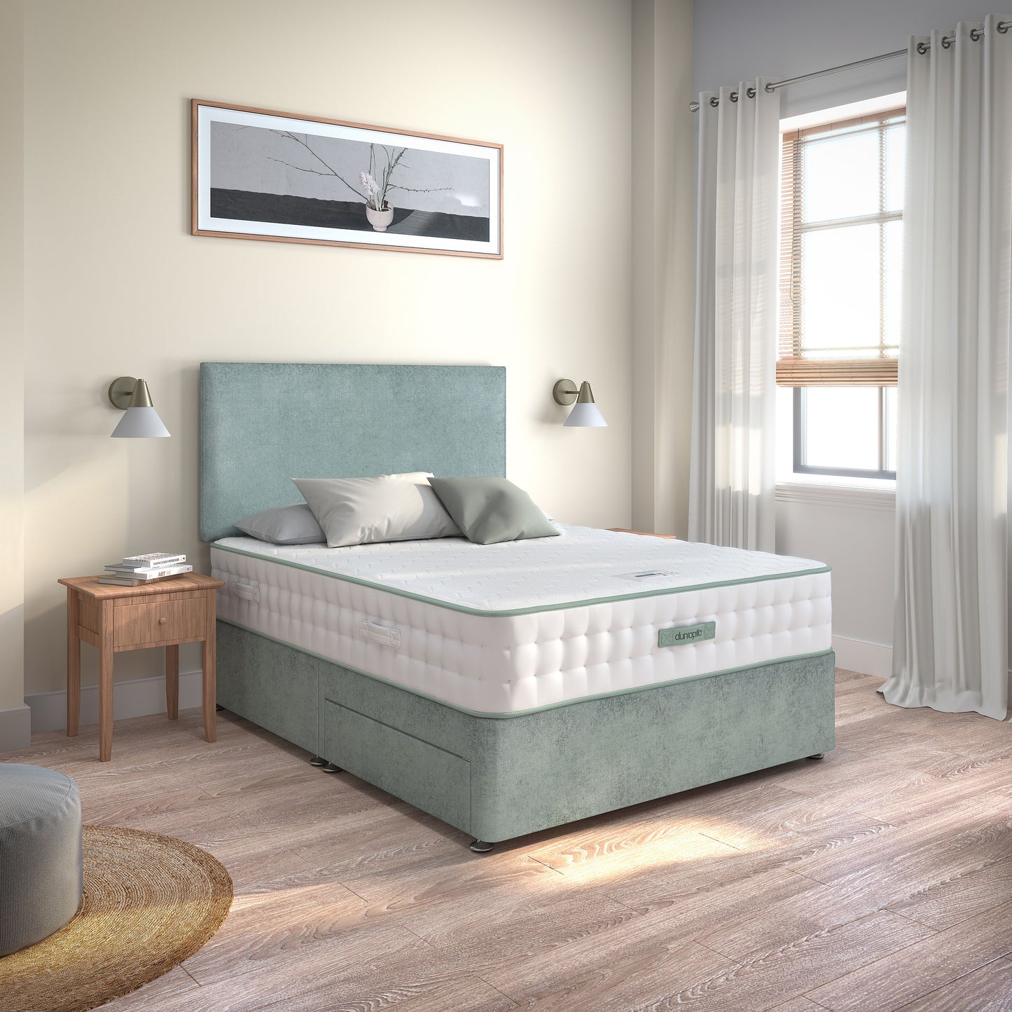 Dunlopillo Pure Latex Meya Luxury Ottoman Bed Set