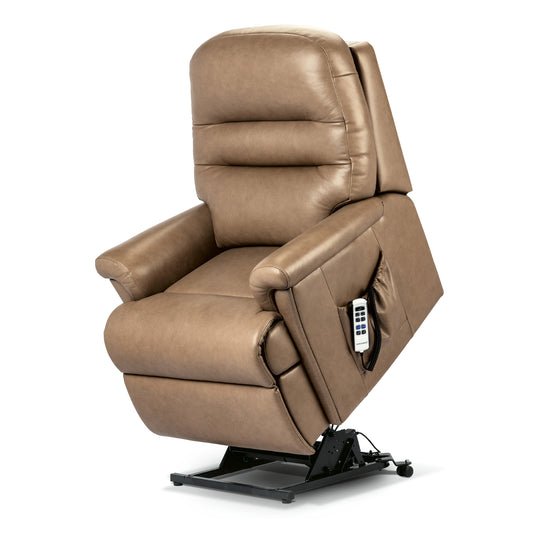 Sherborne Beaumont Cloud Comfort Triple Motor Leather Riser Recliner Armchair With Lumbar & Headrest Adjustment Option VAT FREE