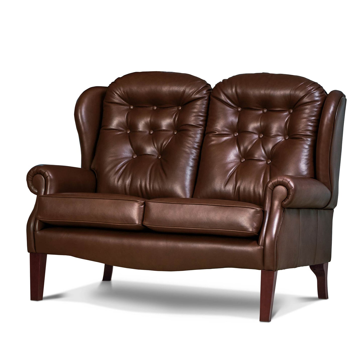 Sherborne Lynton Leather Fireside Two Seater Sofa