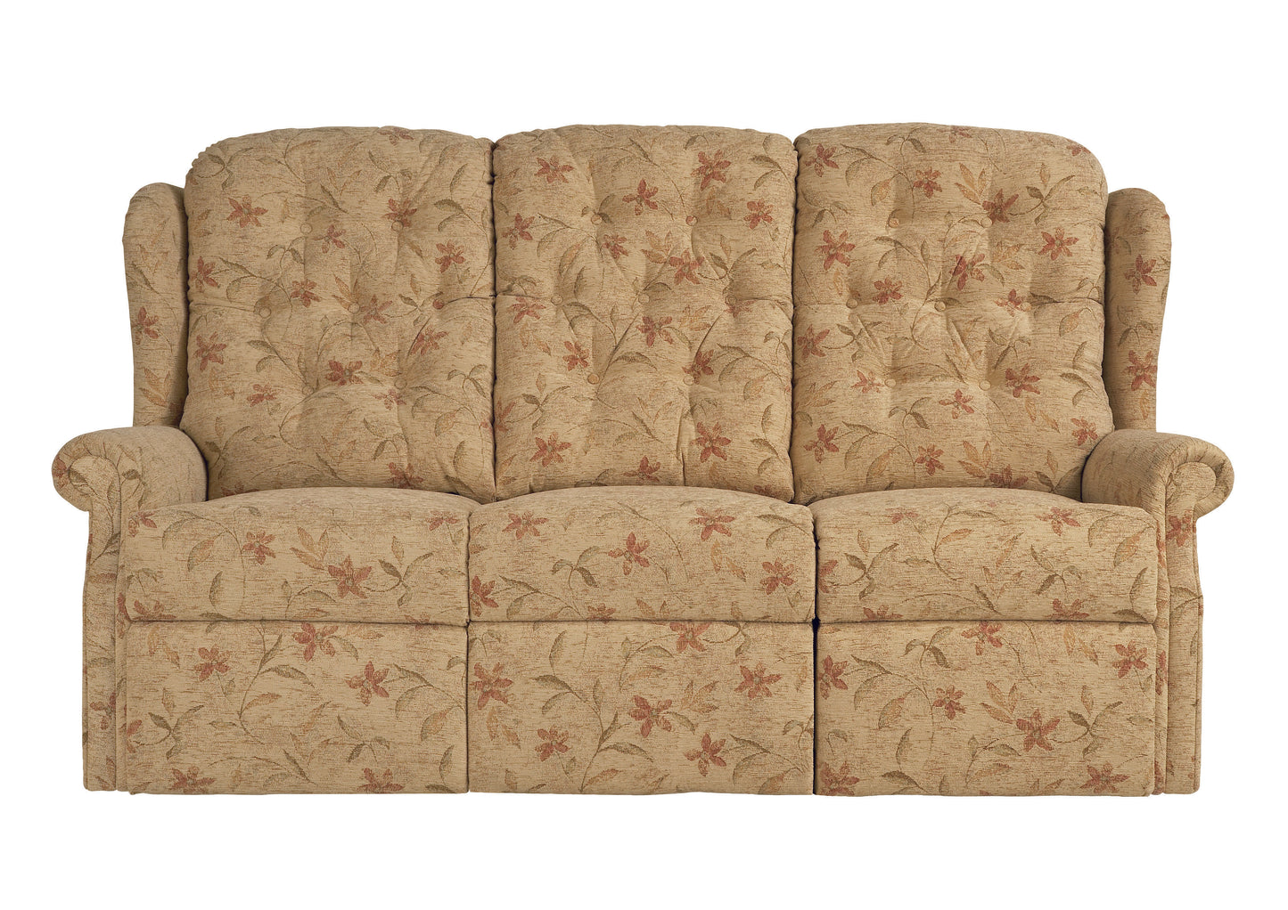 Celebrity Woburn Three Seater Settee Manual Reclining Fabric Sofa With Mammoth Foam