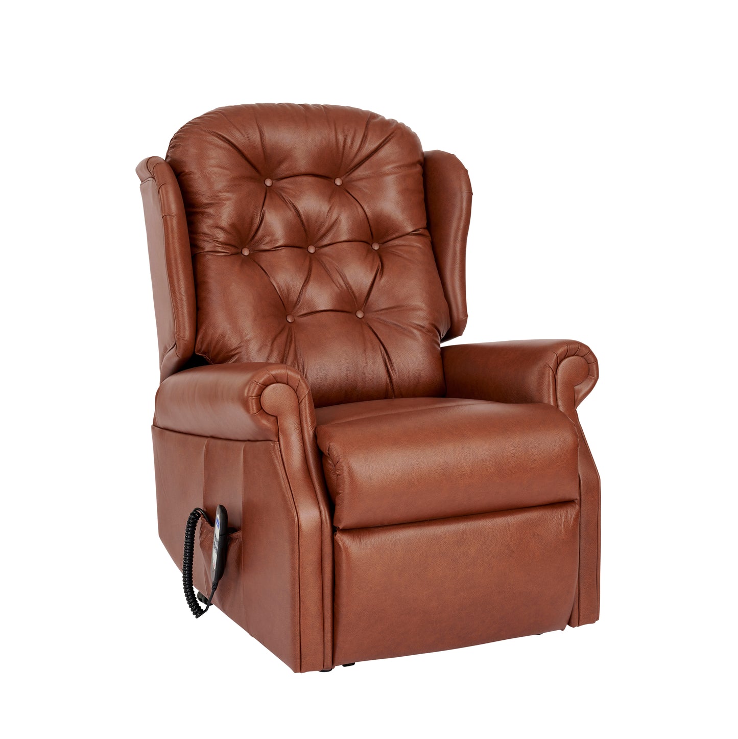Celebrity Woburn Dual Motor Rise And Recliner Leather Armchair With Lumbar & Headrest Adjustment Option VAT FREE