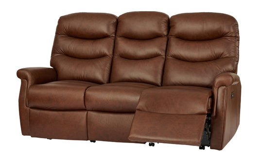 Celebrity Hollingwell Three Seater Manual Reclining Leather Sofa