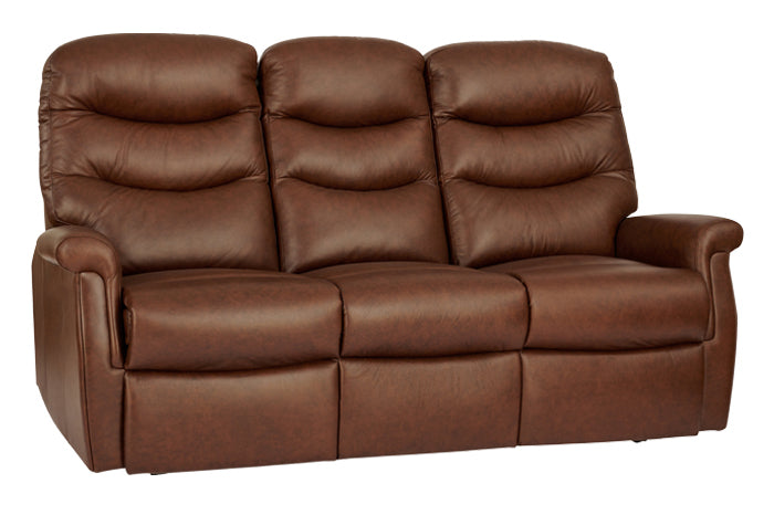Celebrity Hollingwell Three Seater Fixed Leather Sofa
