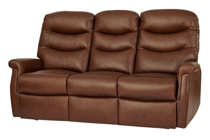 Celebrity Hollingwell Three Seater Fixed Leather Sofa