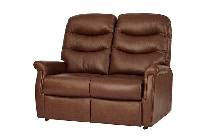 Celebrity Hollingwell Two Seater Electric Powered Reclining Leather Sofa With Lumbar & Headrest Adjustment Option