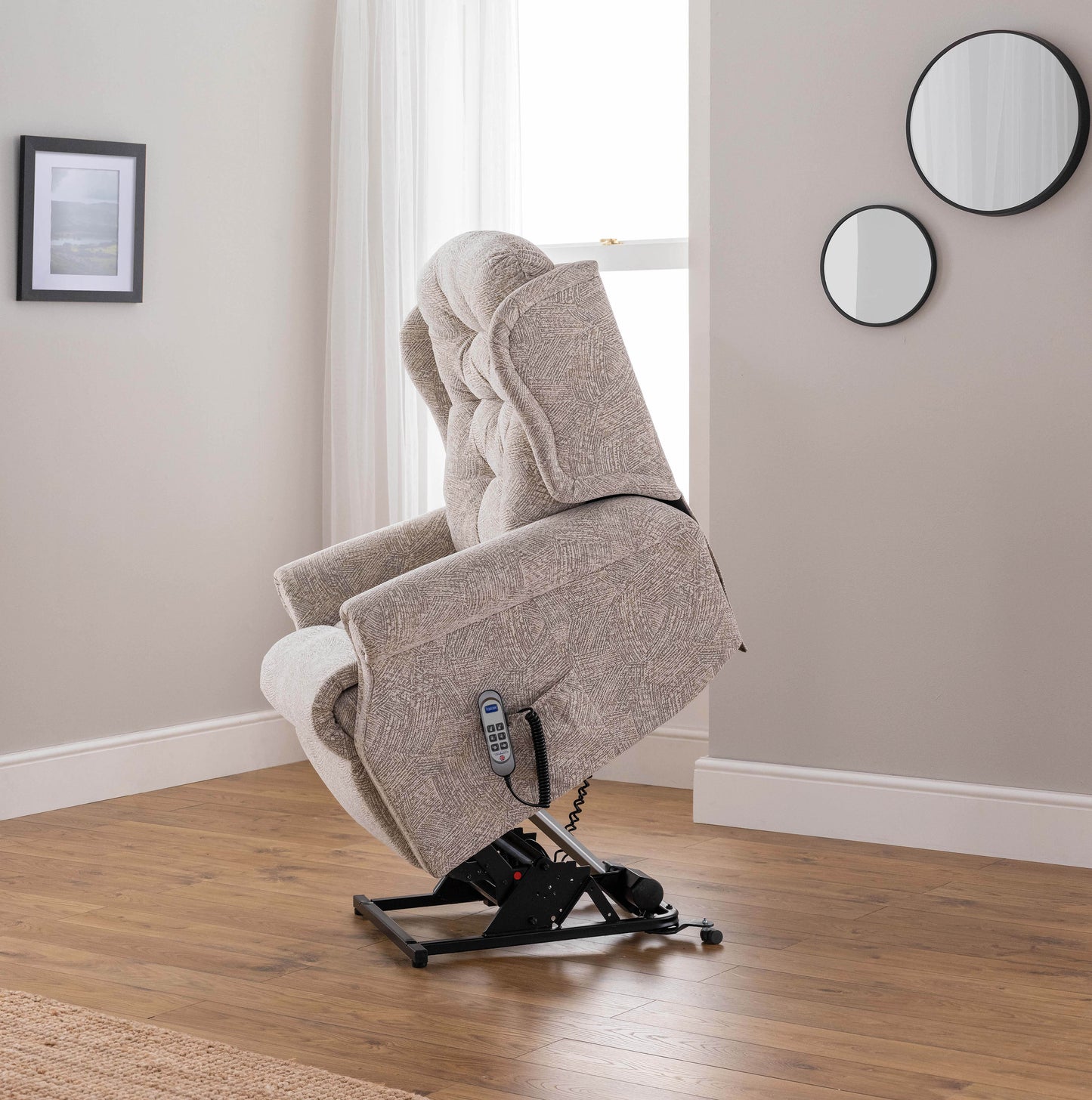 Celebrity Woburn Xpress Delivery Cloud Zero Triple Motor Rise And Recliner Fabric Armchair With Mammoth Foam VAT FREE