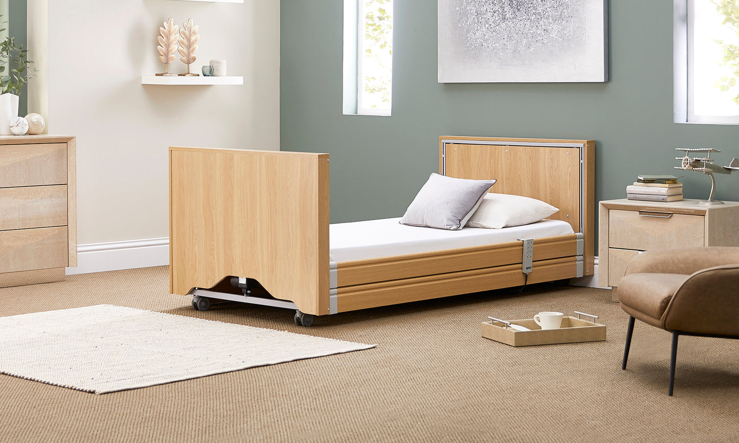 Profiling High Low Home Care Classic Low 3ft Single Adjustable Bed VAT FREE