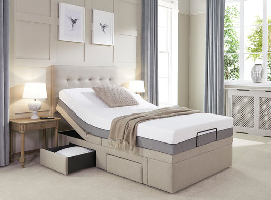 Emerald Motion Divan Adjustable Bed Base Only VAT FREE