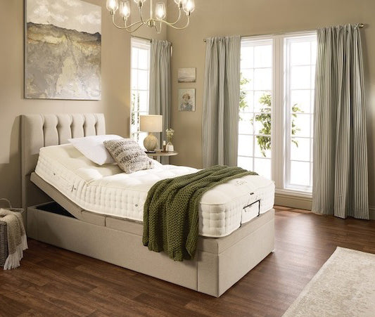 Coral Motion Divan Adjustable Bed With A Gel 1000 Pocket Sprung Soft Medium Feel Mattress VAT FREE