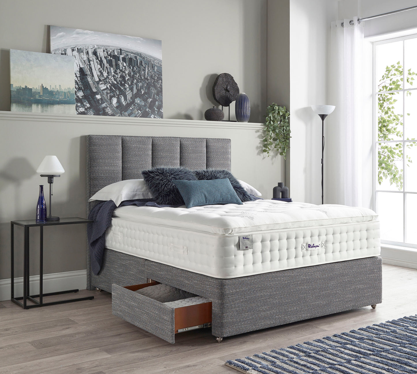 Relyon Chiltern Natural Luxury Pillow Top 2500 Pocket Sprung Luxurious Hand Made Medium Feel Mattress