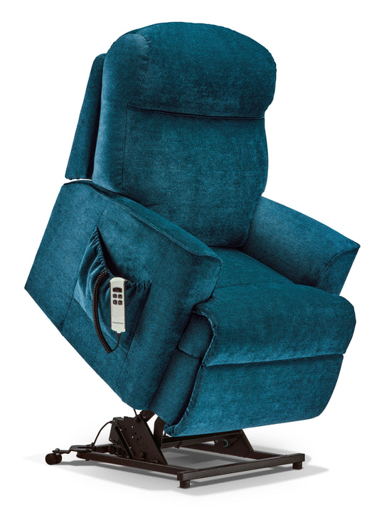 Sherborne Harrow Single Motor Fabric Riser Recliner Armchair VAT FREE