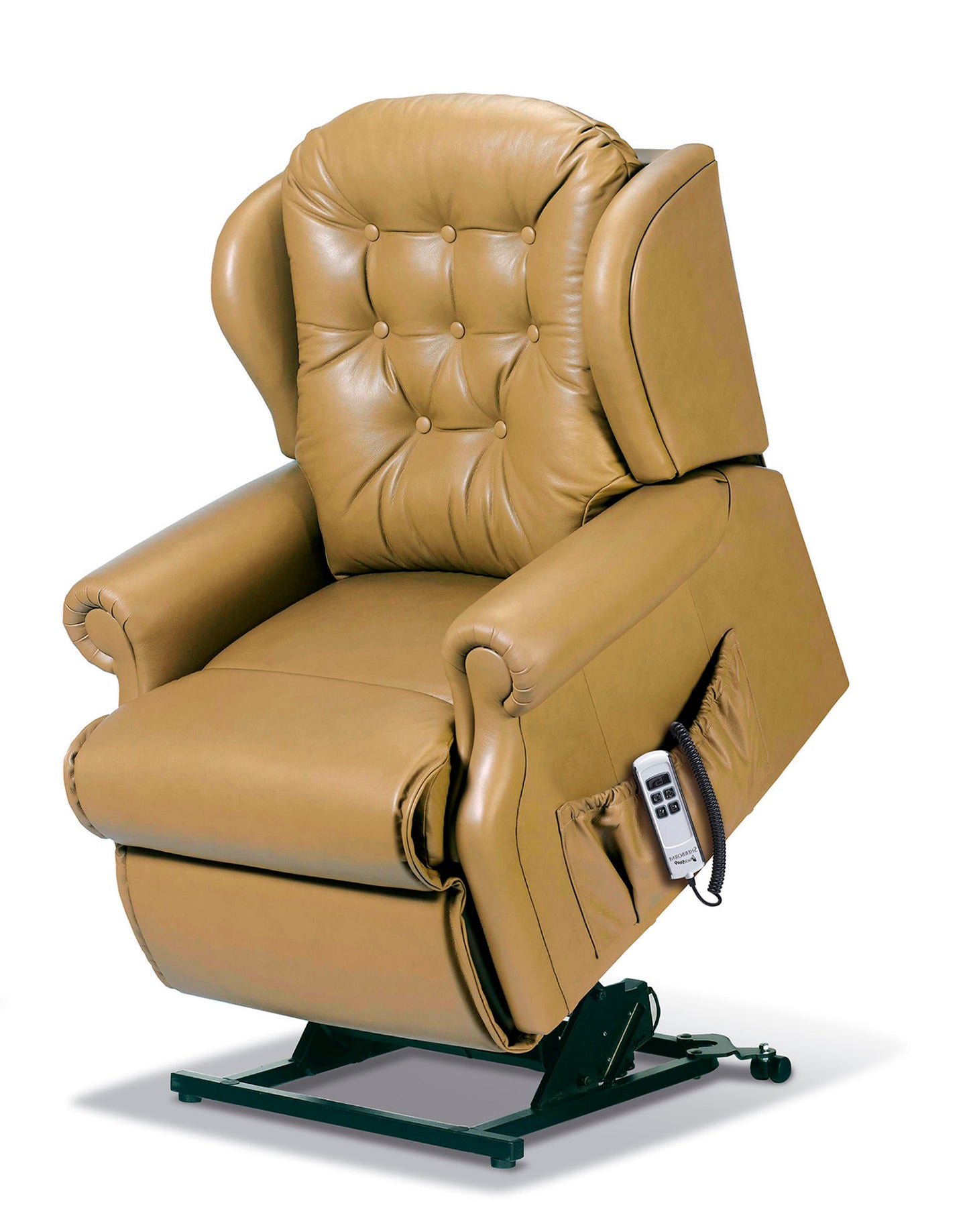 Sherborne Lynton Single Motor Leather Rise And Recliner Armchair VAT FREE