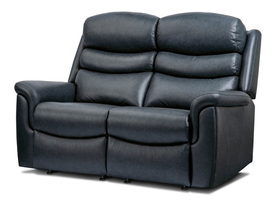 Sherborne Leyburn Two Seater Fixed Leather Sofa