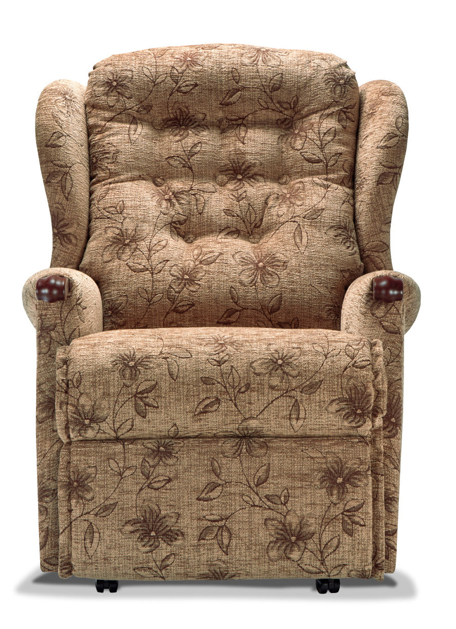 Sherborne Lynton Knuckle Single Motor Fabric Rise And Recliner Armchair VAT FREE