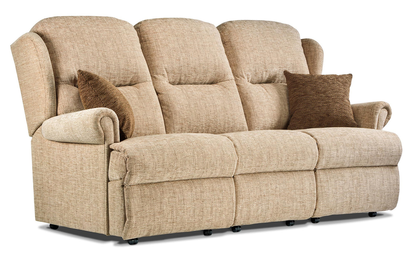 Sherborne Malvern Three Seater Manual Reclining Fabric Sofa