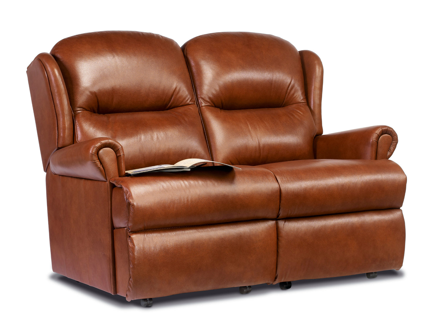 Sherborne Malvern Two Seater Fixed Leather Sofa