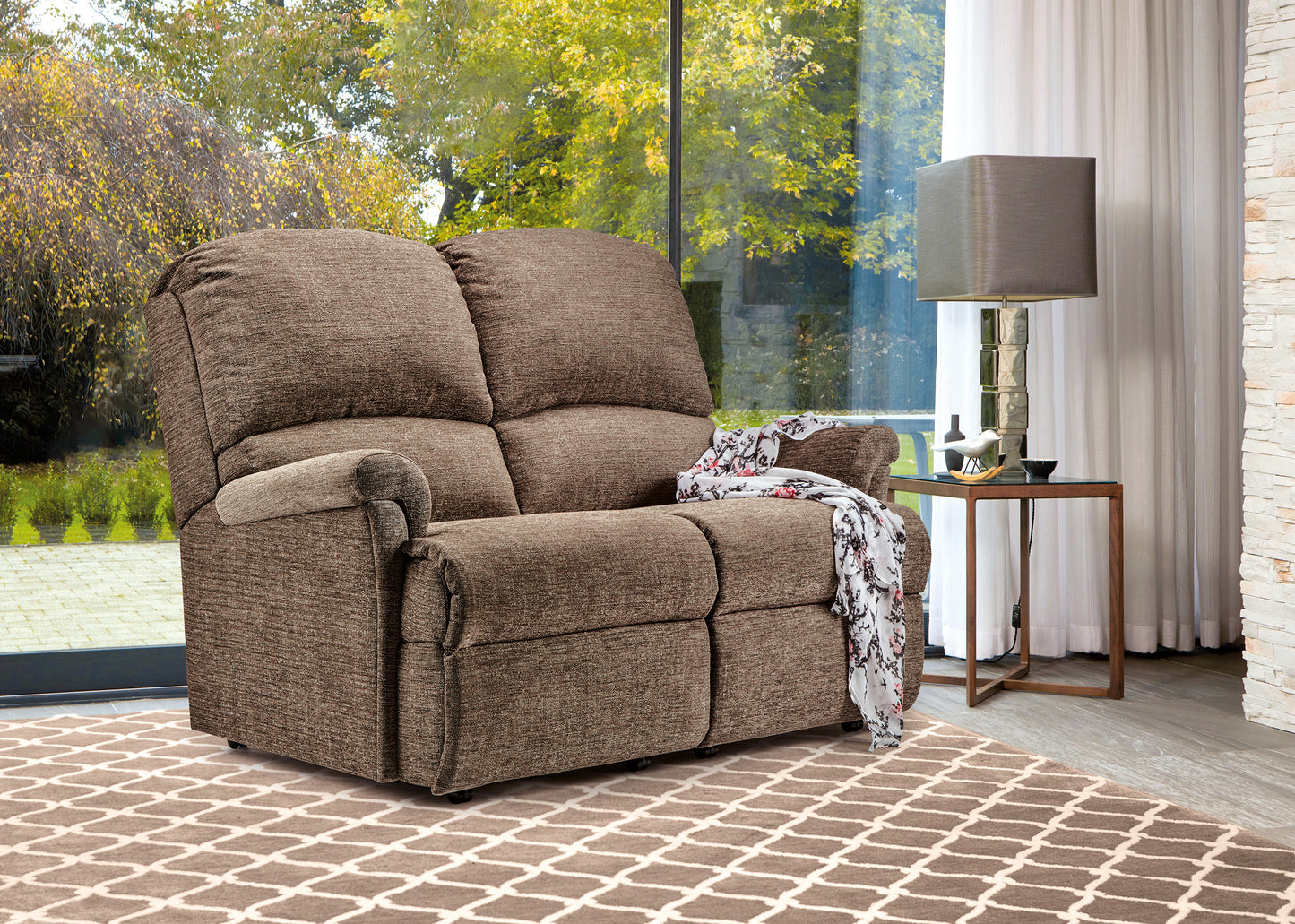 Sherborne Nevada Two Seater Fixed Fabric Sofa