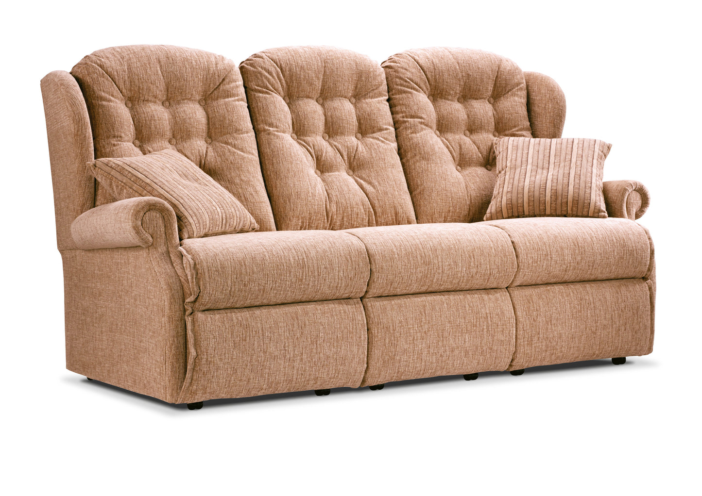 Sherborne Lynton Three Seater Manual Reclining Fabric Sofa