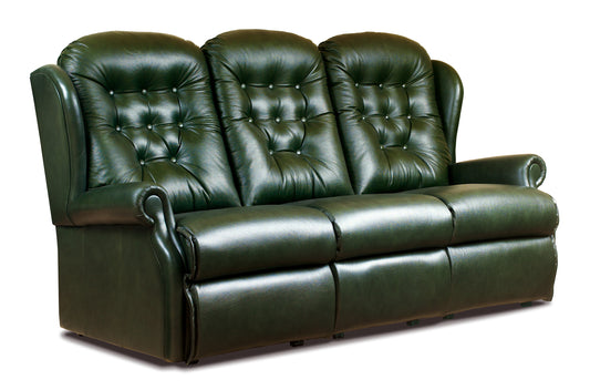 Sherborne Lynton Three Seater Fixed Leather Sofa