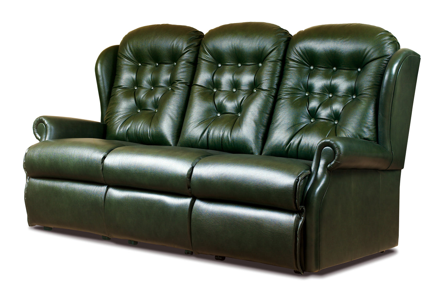 Sherborne Lynton Three Seater Fixed Leather Sofa