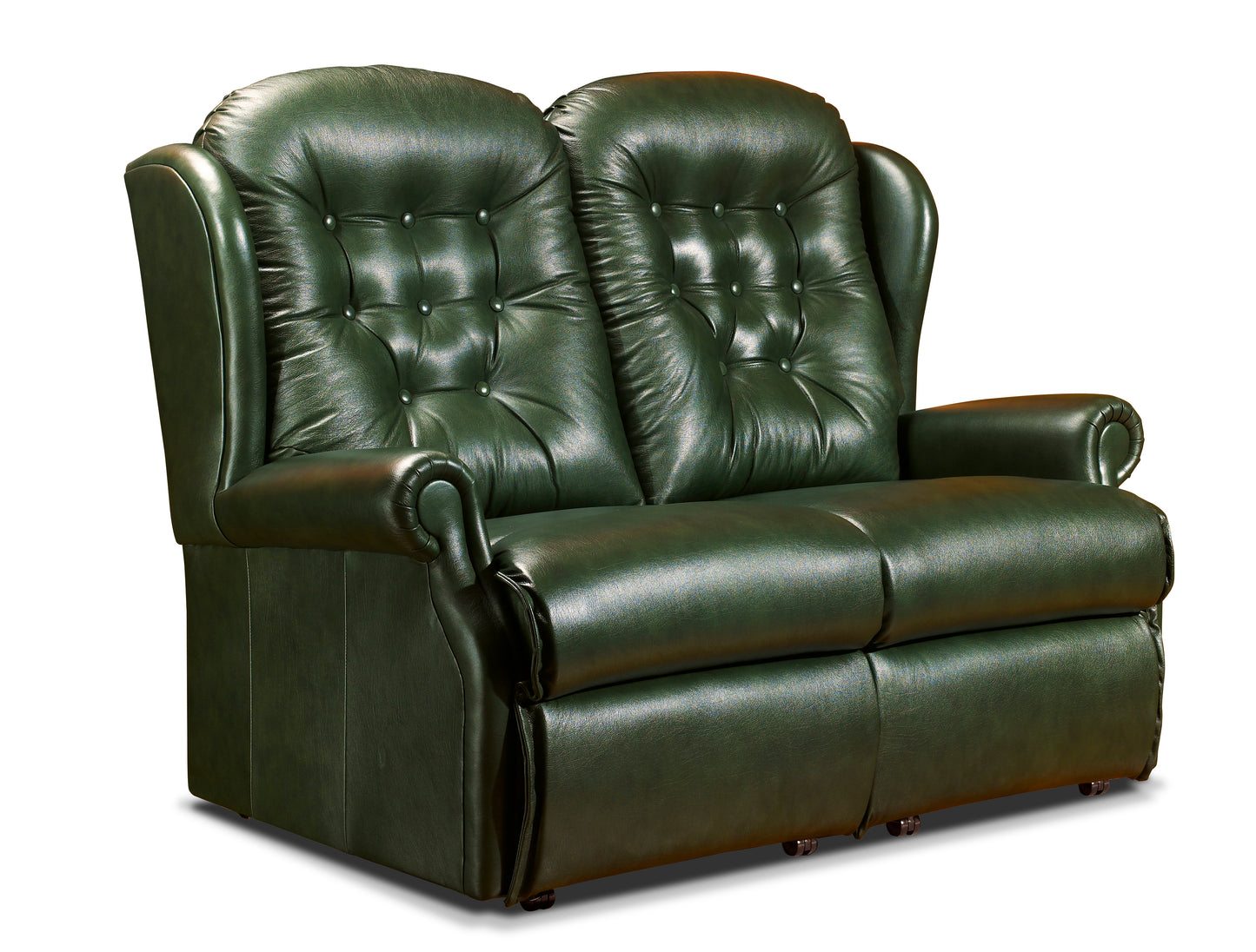 Sherborne Lynton Two Seater Manual Reclining Leather Sofa