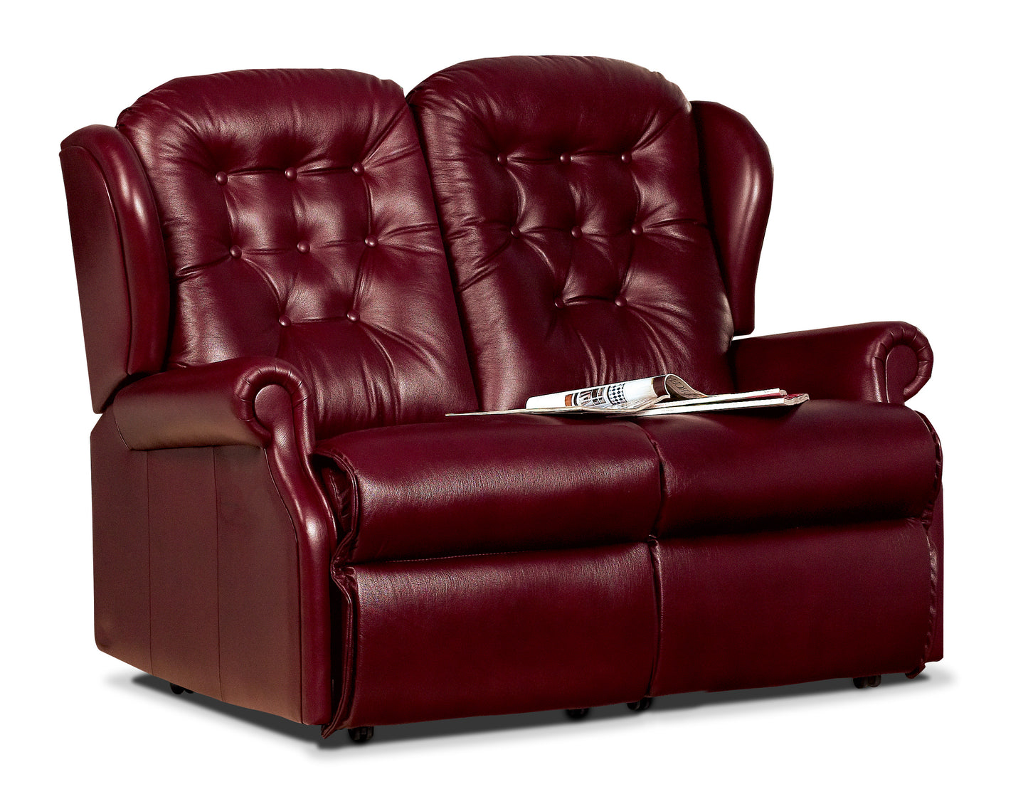 Sherborne Lynton Two Seater Manual Reclining Leather Sofa