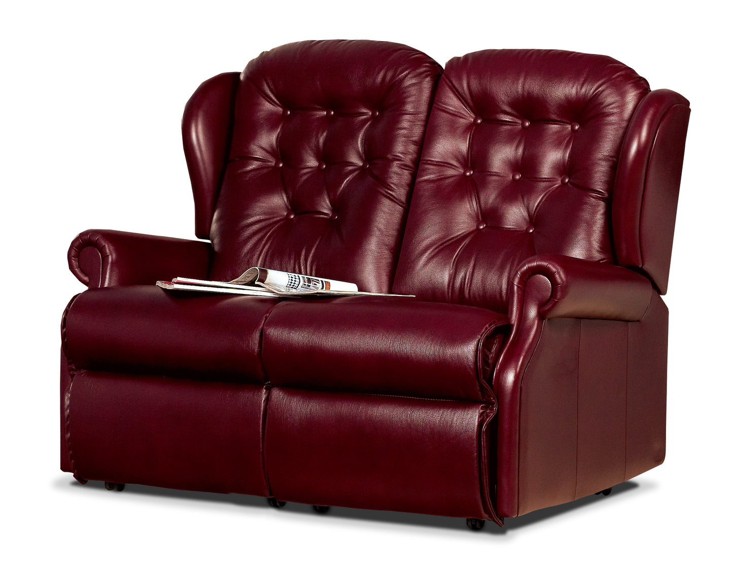 Sherborne Lynton Two Seater Manual Reclining Leather Sofa