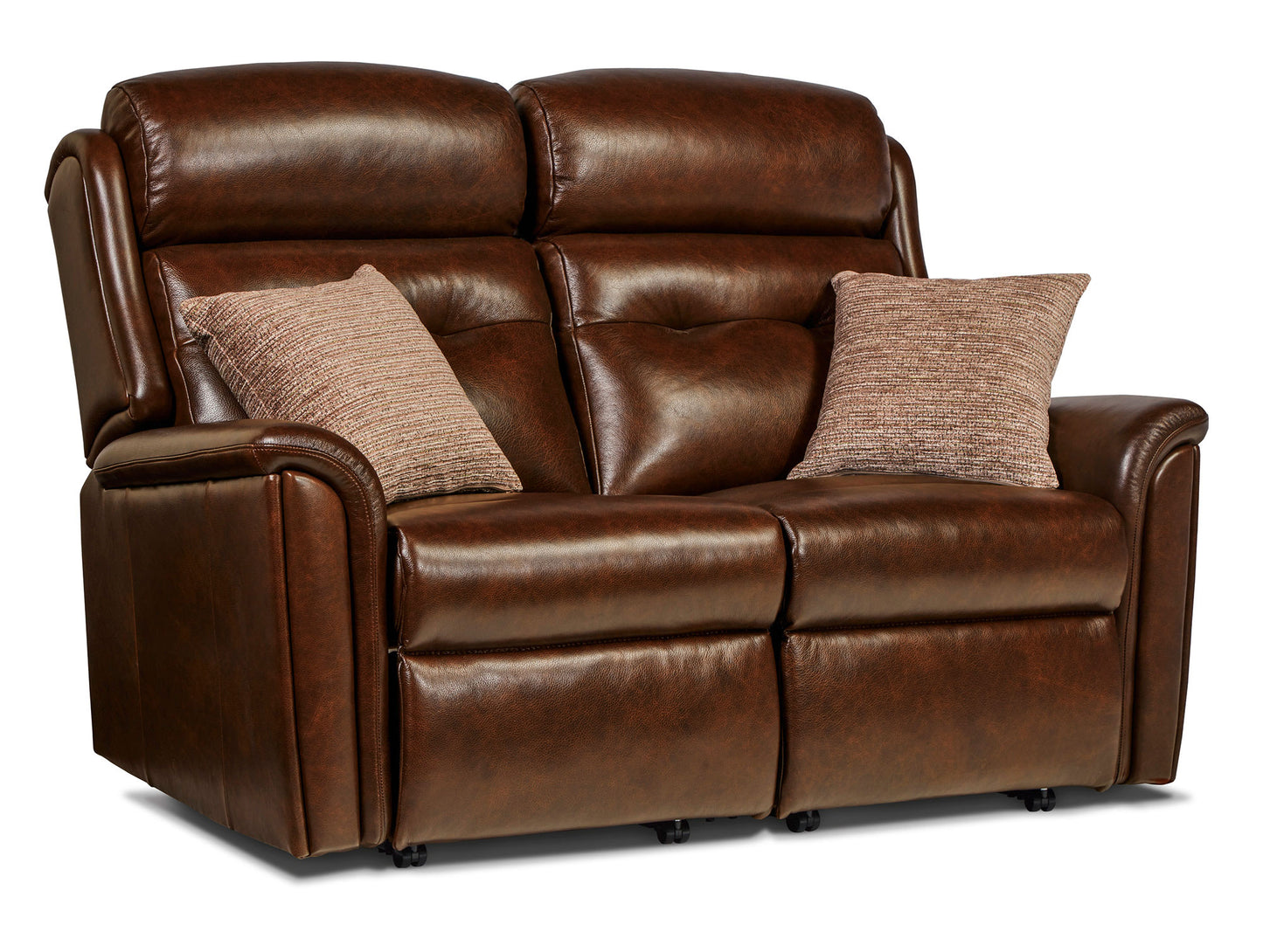 Sherborne Roma Two Seater Manual Reclining Leather Sofa