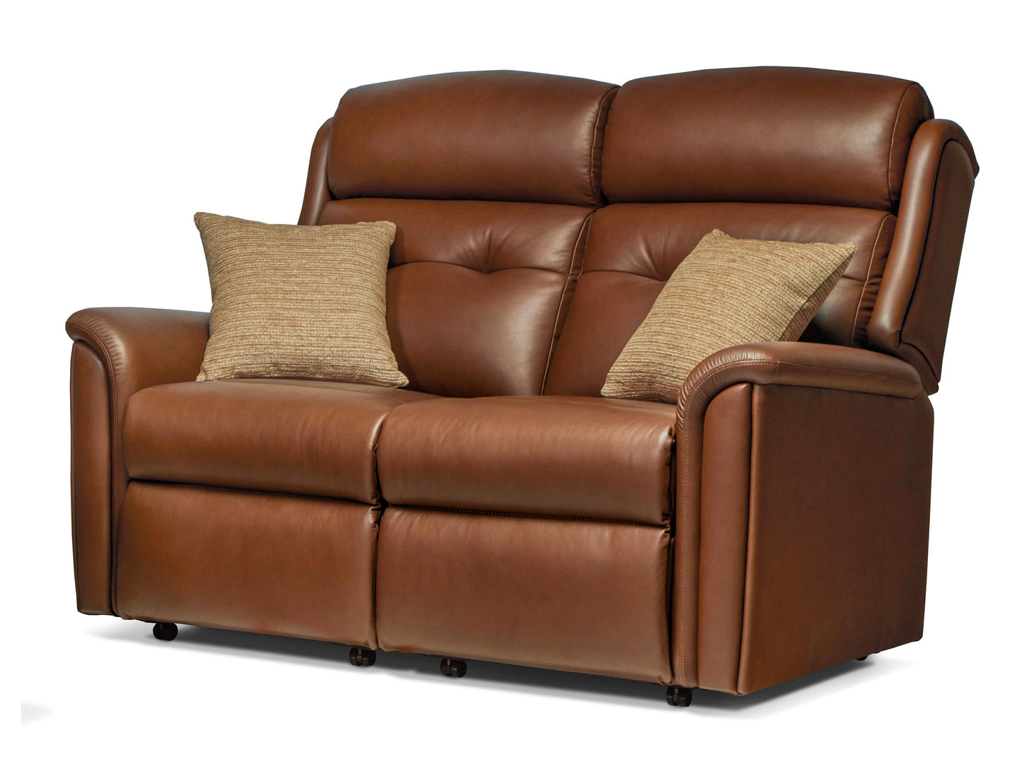 Sherborne Roma Two Seater Manual Reclining Leather Sofa