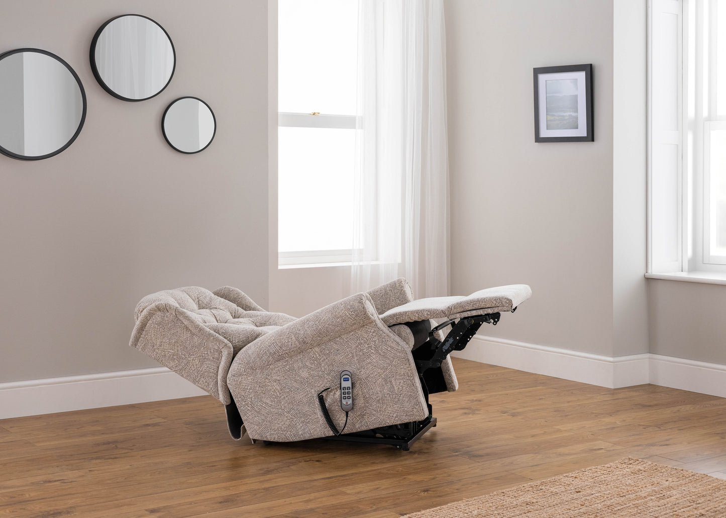 Celebrity Woburn Xpress Delivery Cloud Zero Triple Motor Rise And Recliner Fabric Armchair With Mammoth Foam VAT FREE