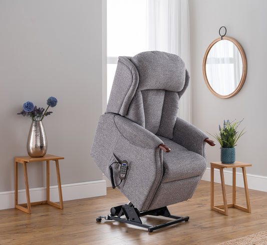 Celebrity Canterbury Cloud Zero Triple Motor Rise And Recliner Fabric Armchair With Mammoth Foam & Lumbar & Headrest Adjustment Option VAT FREE