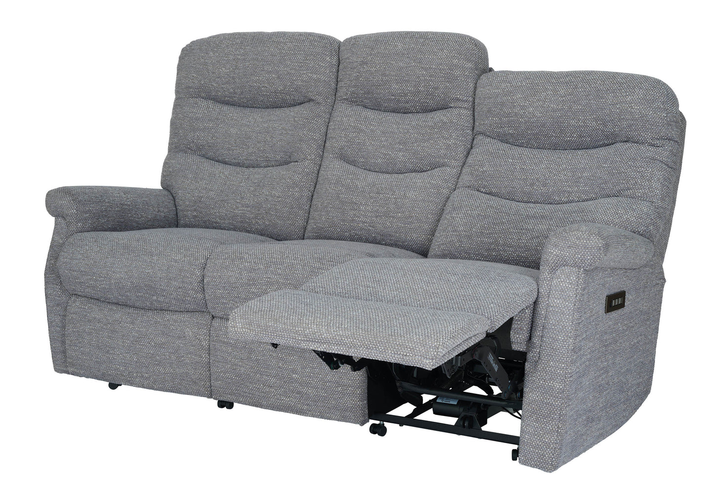 Celebrity Hollingwell Three Seater Settee Manual Reclining Fabric Sofa With Mammoth Foam
