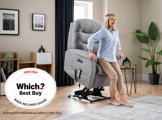 Express Delivery Celebrity Hollingwell Cloud Zero Triple Motor Rise And Recliner Fabric Armchair With Mammoth Foam VAT FREE