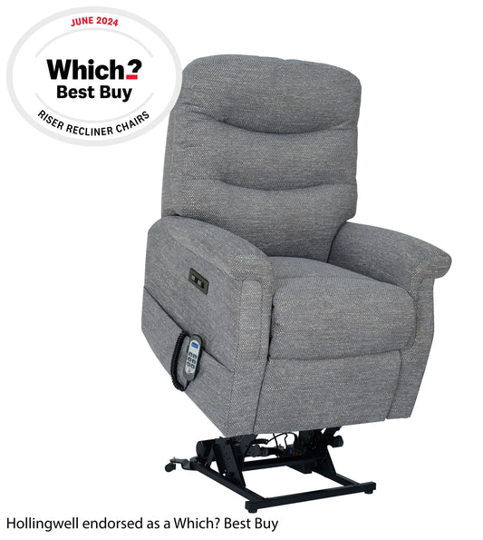 Celebrity Hollingwell Single Motor Rise And Recliner Fabric Armchair With Mammoth Foam VAT FREE